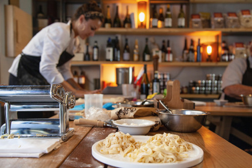 Cooking class wine tasting Rome